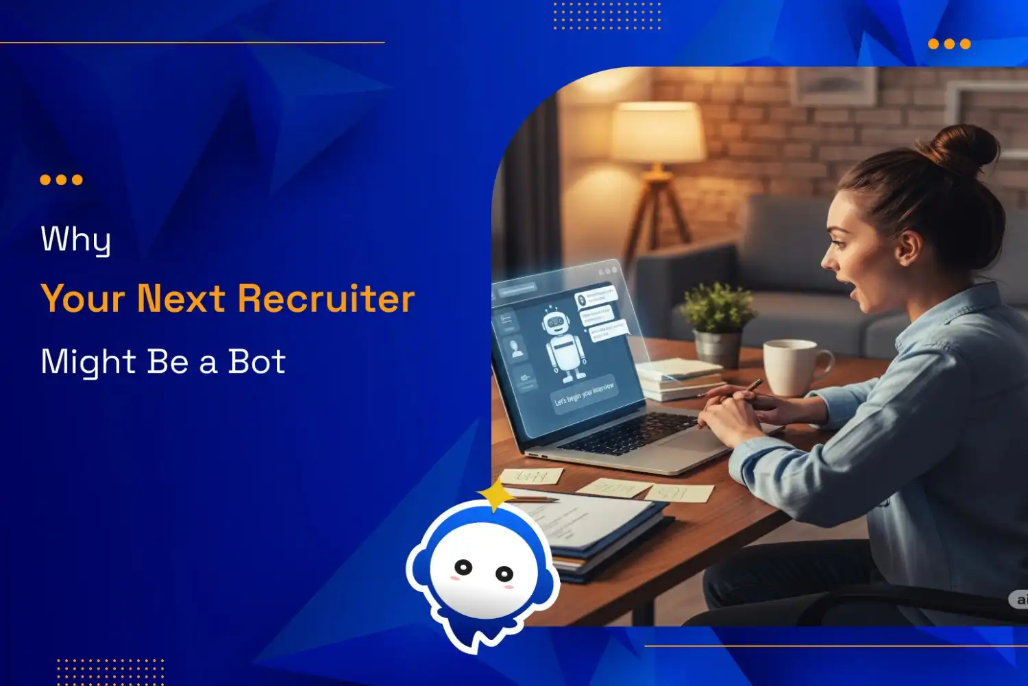 AI-powered virtual recruiter bot conducting candidate screening and scheduling interviews without human involvement